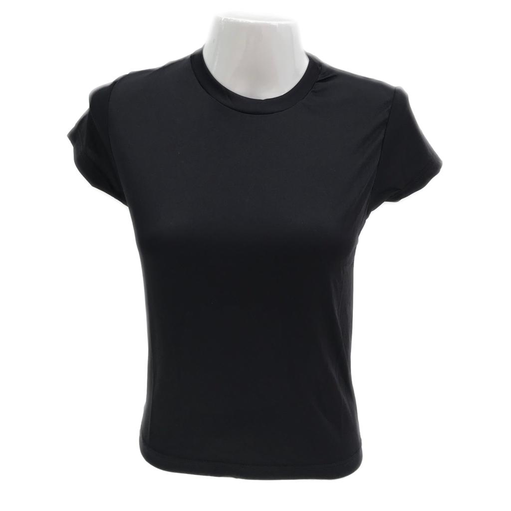 Camiseta Feminina Básica Poliamida Baby Look Academia Fitness Promoção Atacado Malha Fria