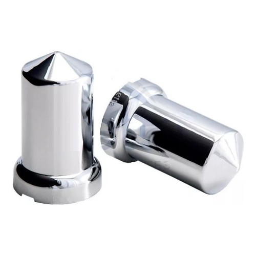 16 Capa De Porca Mexicana Roda Caminhão Cromada Parafuso 27 30 32 33 Mm