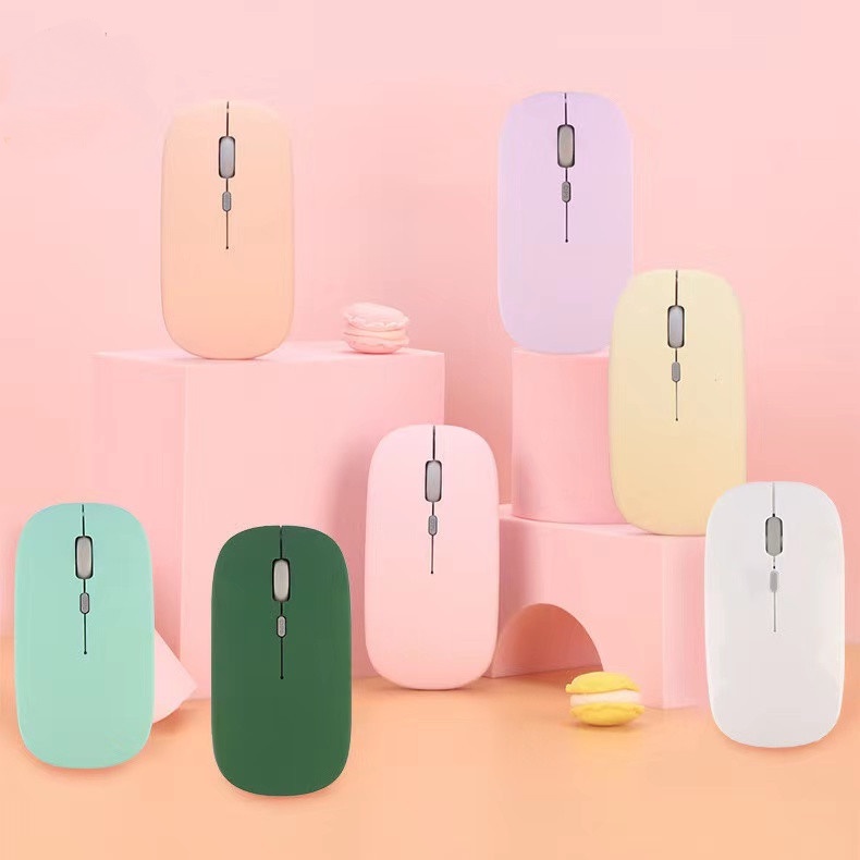 mouse Sem Fio Silencioso Colorido usb Para notebook pc chromebook