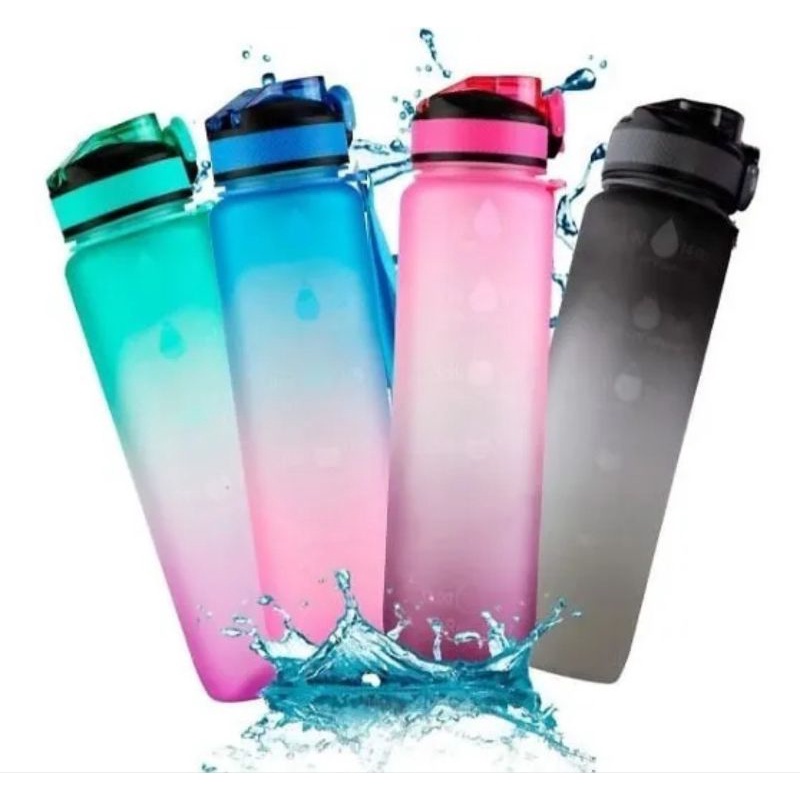Garrafa De Agua 1 Litro Com Marcação De Horário