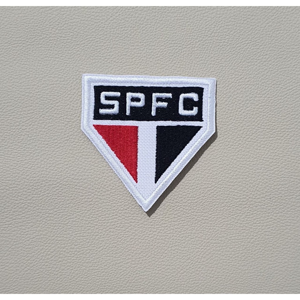 Patch Bordado Time de Futebol SPFC - com Termocolante