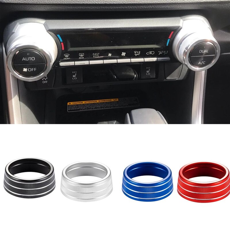 Tampa Do Botão De Controle AC Carro Para Toyota RAV4 2019-2021 Clima Guarnição Capa Acessórios Automóveis
