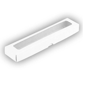 Caixa com Visor S14 - 4x19x2cm Branca 10un - Assk Rizzo em Oferta na Shopee