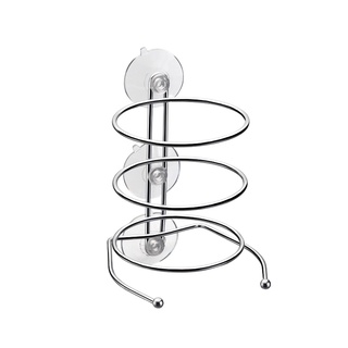 Suporte Para Secador De Cabelos Aço Cromado Porta Secador Com Ventosa