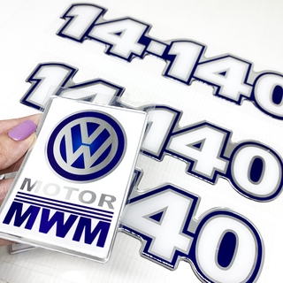 Kit Adesivos 14-140 Emblemas Caminhão Mwm Volkswagen #3