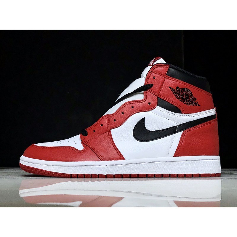 Nike Air Jordan 1 OG Chicago AJ1 Sapatos de basquete branco / vermelho para  homens e mulheres esportes | Shopee Brasil