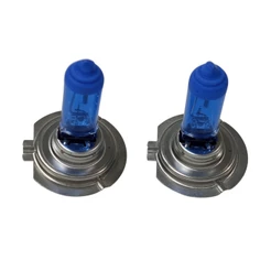 PAR LÂMPADA SUPER BRANCA H7 12V X 55W - 12 VOLTS / 55 WATS AUTOMOTIVA LUZ EFEITO XÊNON SUPER WHITE 8500K