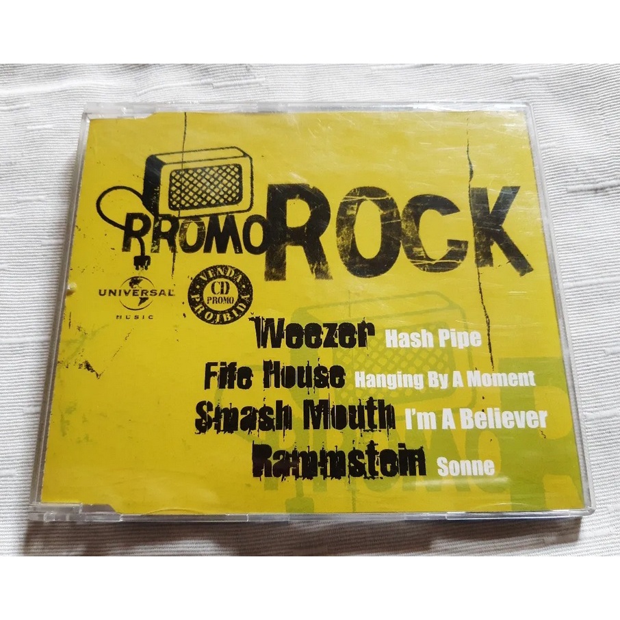 Cd Promo Rock Universal 2001 - Weezer / Rammstein - Ótimo Estado