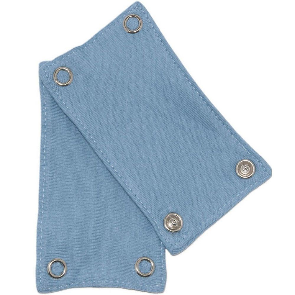 Extensor De Body Infantil Bebe Kit 2 Peças Alongador Body Com 2 Botões Pressão Azul Menino Enxoval