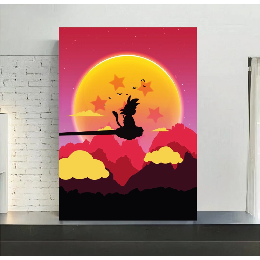 Poster, Quadro Dragon Ball Z - Goku Jump em