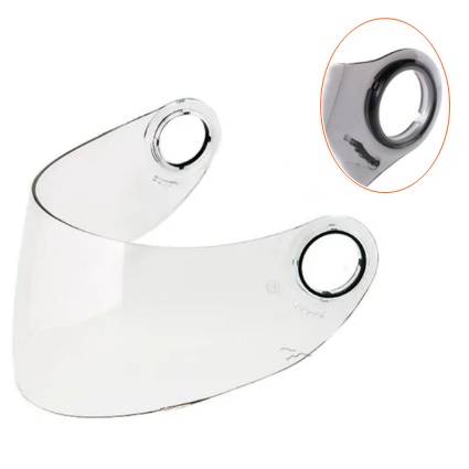 Viseira Cristal Shark S500 s500 Air rsf21 rsf3 openline Cristal 2.2mm - Polivisor 1662c