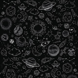 Papel de Parede Adesivo Espaço Sideral Fundo Preto Para Quarto Gamer Infantil em Oferta na Shopee