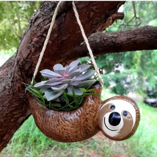 Vaso cachepot preguiça grande! (cerâmica) não acompanha flores! em Oferta na Shopee