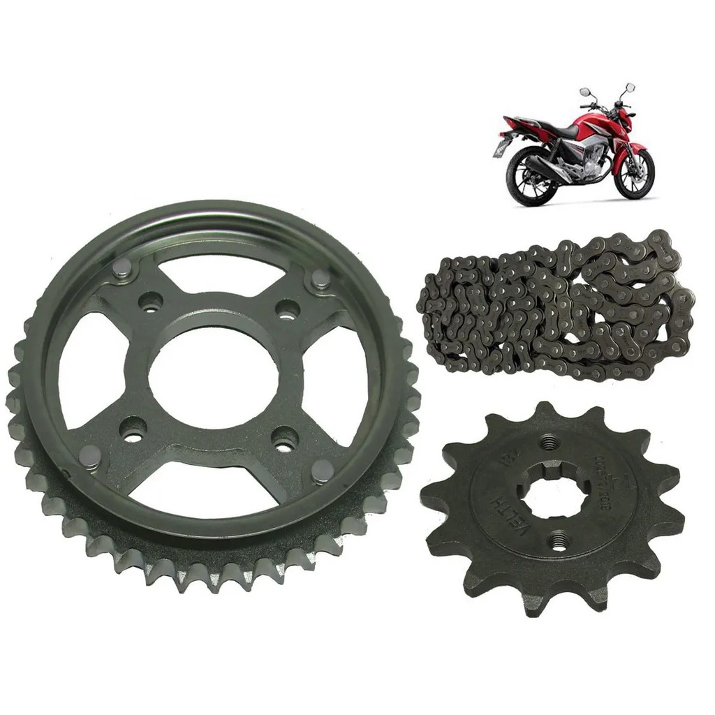 Kit Relação Transmissão CG 160 Fan Titan 160 16 Até 2021 S/Retentor 881731
