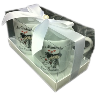 1 kit duplo padrinhos canecas de porcelana lembrancinhas de casamento 2 caneca padrinho casamento