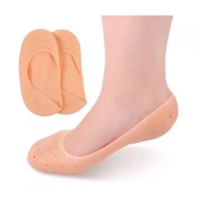 Meia Silicone Hidratante Pé Calcanhar Antiderrapante Aumento pes Protetor Silicone Pe Sapato Par de Meia Palmilha em Oferta na Shopee