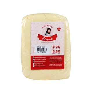 Massa de Biscuit Urso Baby de 1 kg -Faby Rodrigues