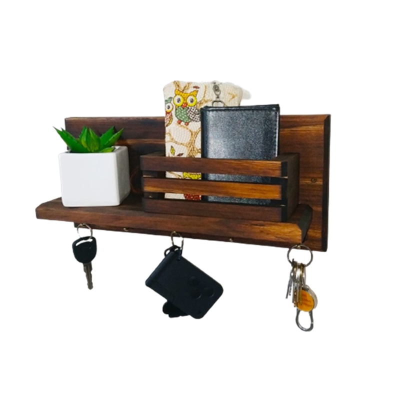 Art & Lar Porta Chaves Objetos Cartas Prateleira Decorativo Cozinha — R$ 37,90 em Shopee