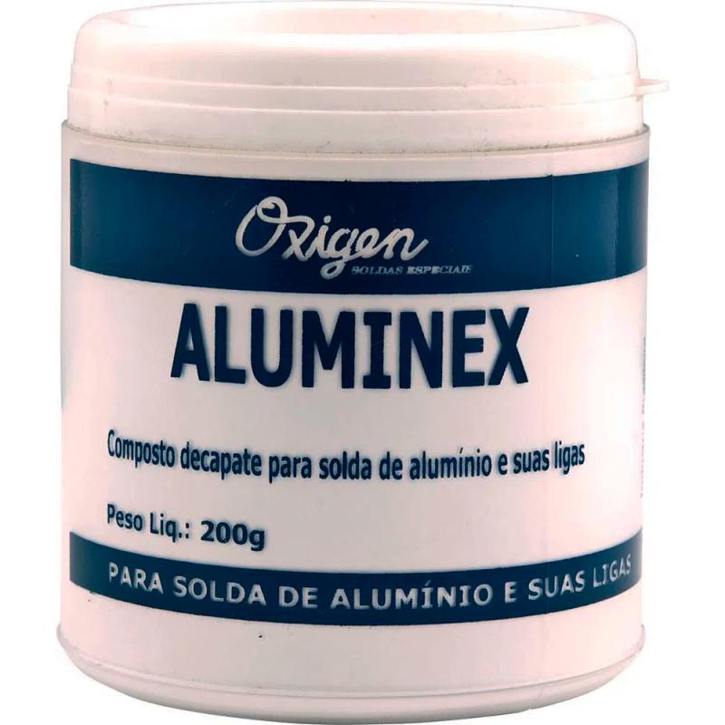 Fluxo Aluminex 200G Para Solda de Alumínio ALUMINEX200 OXIGEN em Oferta na Shopee