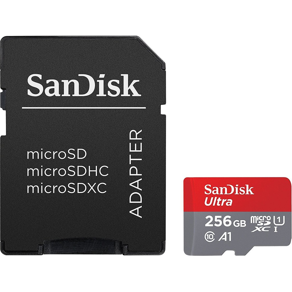 Cartão De Memória Microsdxc Sandisk Ultra 256gb Uhs-I Classe 10 Até 80mb / S  | Shopee Brasil