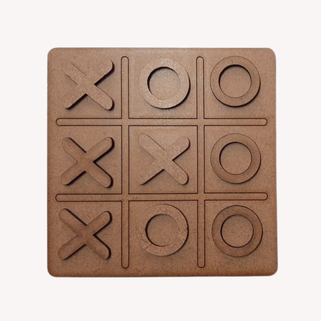 Jogo Da Velha em MDF 12cm Jogo De Tabuleiro Brinquedo Presente Lembrancinha em Oferta na Shopee
