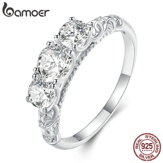 Bamoer 925 Anel Multi-Zircônio Para Mulheres/Homens/Jóias De Moda Casal