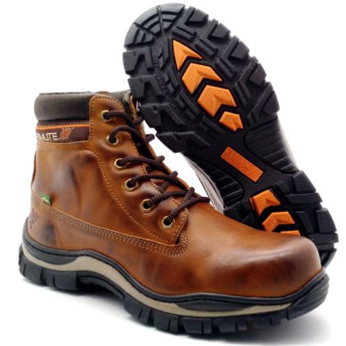 Tênis Coturno Bota Para Trilha Adventure em Couro Legítimo Azimute Brasil Cores Diversas