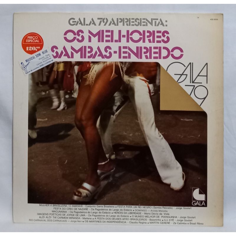 Lp Vinil Gala 79 Apresenta / Os melhores sambas - enredo