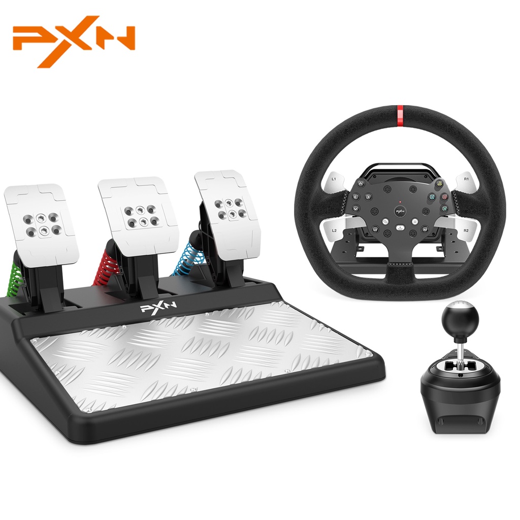 Conjunto de pedais de volante para jogos de corrida PXN-V9 simulador de  direção de ônibus para Xbox PC