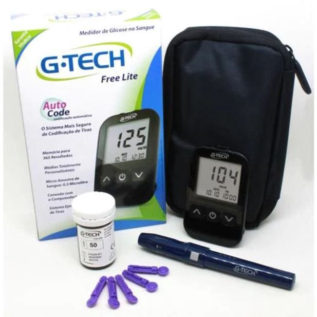 Aparelho Medidor de Glicose G-Tech Free