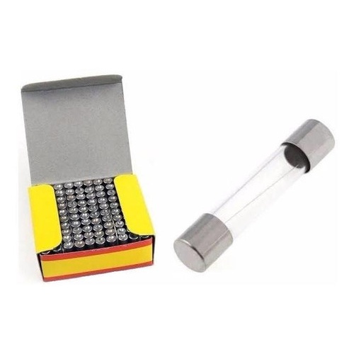 Kit 100 Fusiveis 6x30 5a 1 Porta Fus Rosca E 1 F103 Com Fio