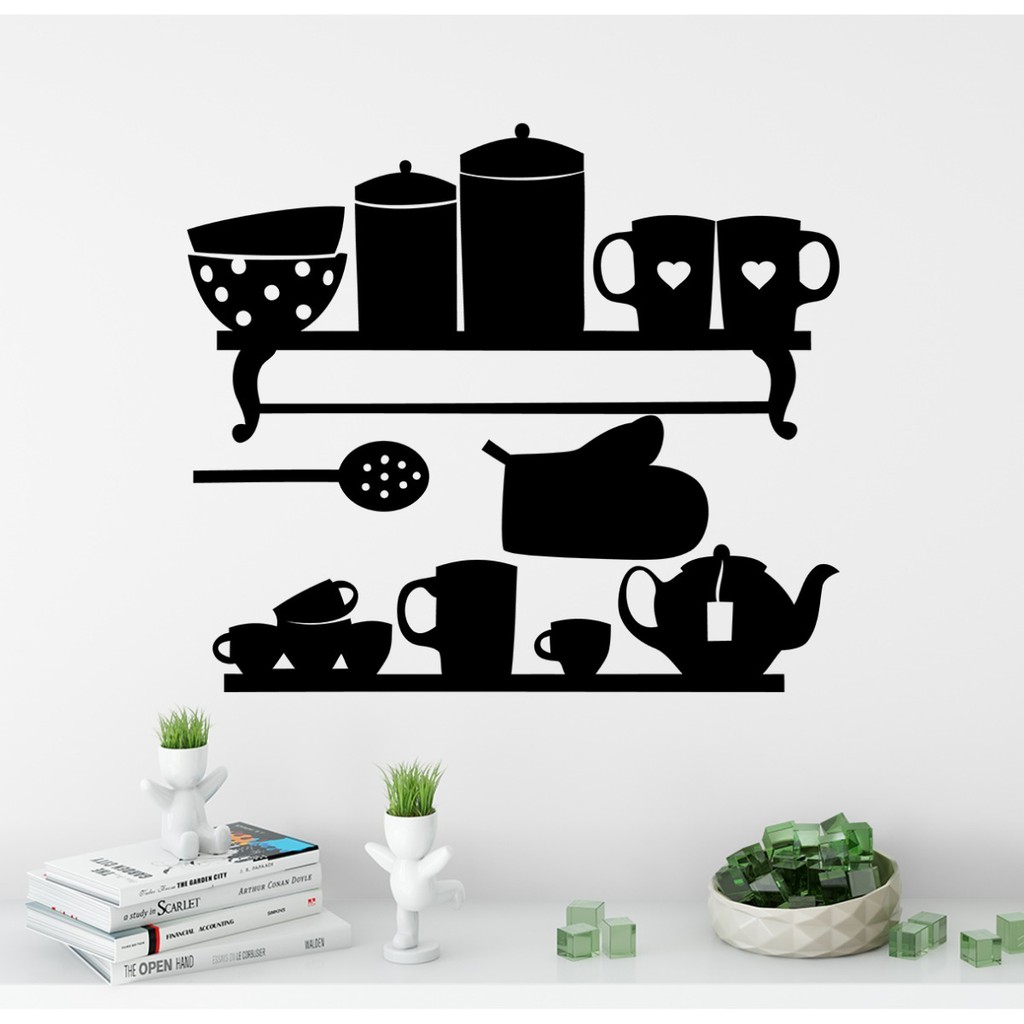 Adesivo Decorativo Parede De Cozinha Utensilios De Cozinha em Oferta na Shopee