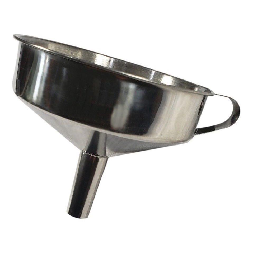 Funil em Aço inox Inox Reto 16 Cm
