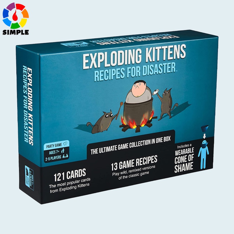 Exploding Kittens: Recipes for Disaster : Jogo De Cartas + Receipes Para Disperador