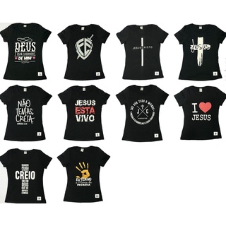 T-shirts feminina, blusa Evangélica. Escolha os modelo.