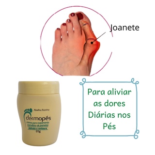 Dermopés creme para tratamento cosmético de Joanetes 55g hidrata e restaura