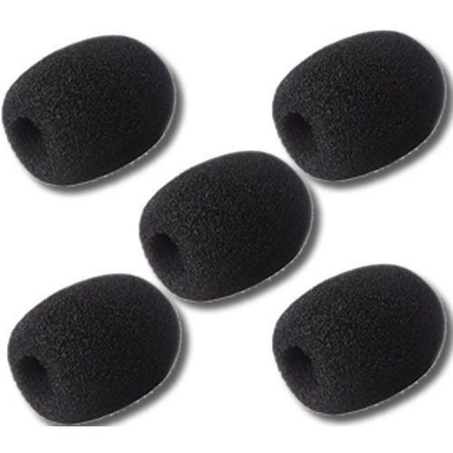 Kit com 05 Espumas premium Para Microfone lapela Headset ou Intercomunicador V6