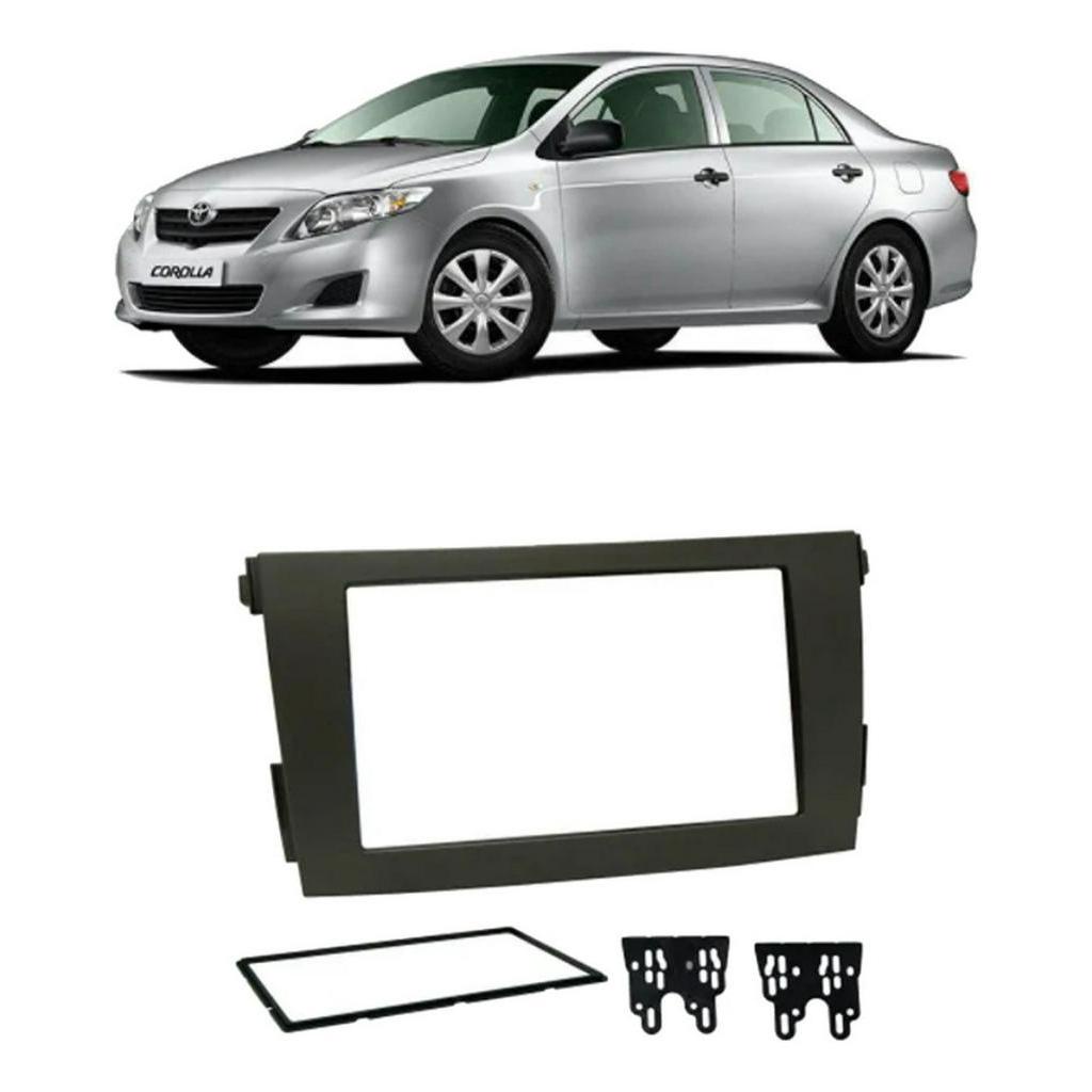 Moldura 2din Corolla 2008 A 2013 Grafite Fiamon Mp5 Dvd 2 Din