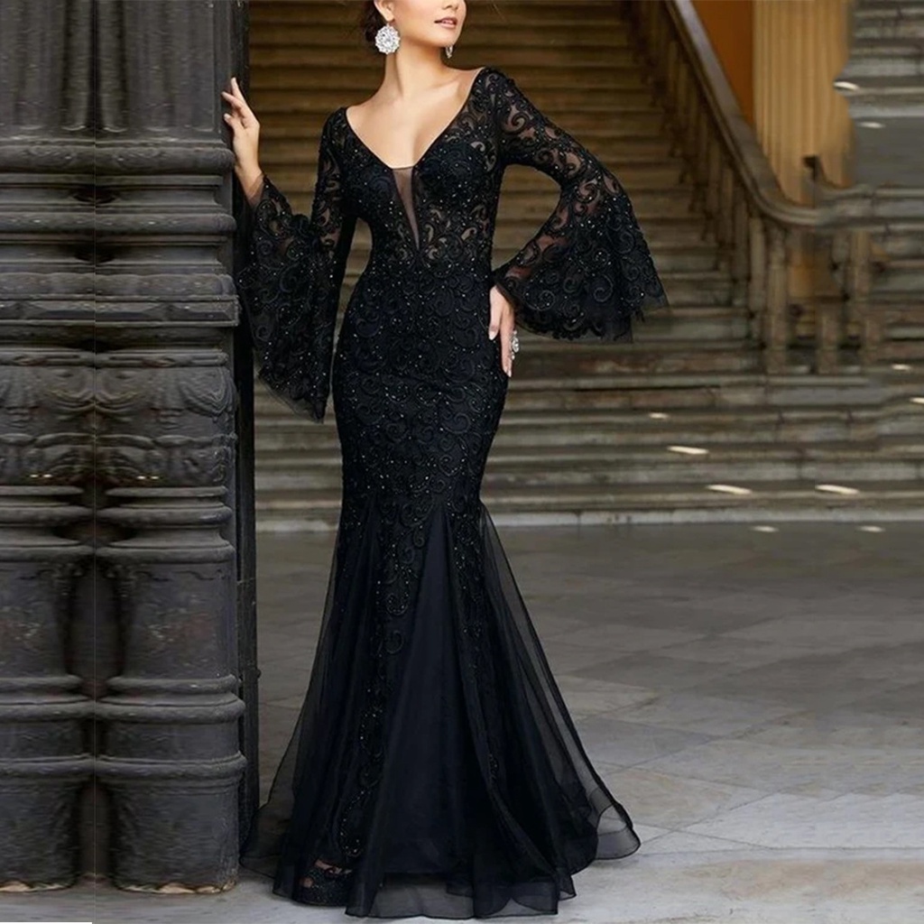 Moda Vestidos Vestidos bustier Vila Vestido bustier negro elegante 