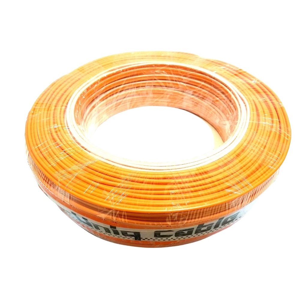 Rolo 100 Metros Fio Laranja Alto Falante 2x2,5mm Paralelo Para Instalação Som Automotivo Carro 100m