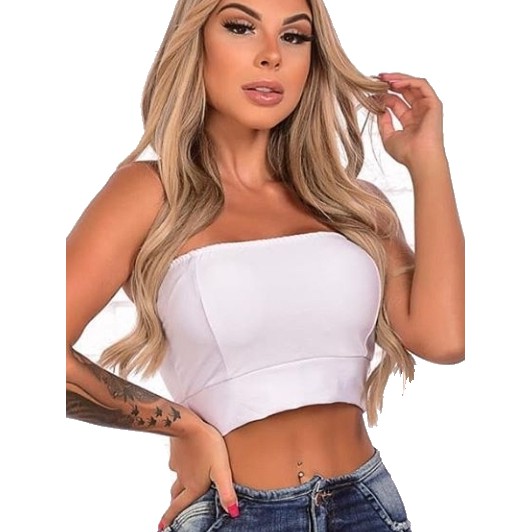 Kit 2 Cropped feminino modinha balada.