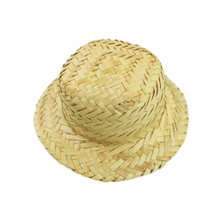 kit 50 Chapeus de Palha Boneca Miniatura Mini Chapéu p/ Tiara Festa Junina Julina