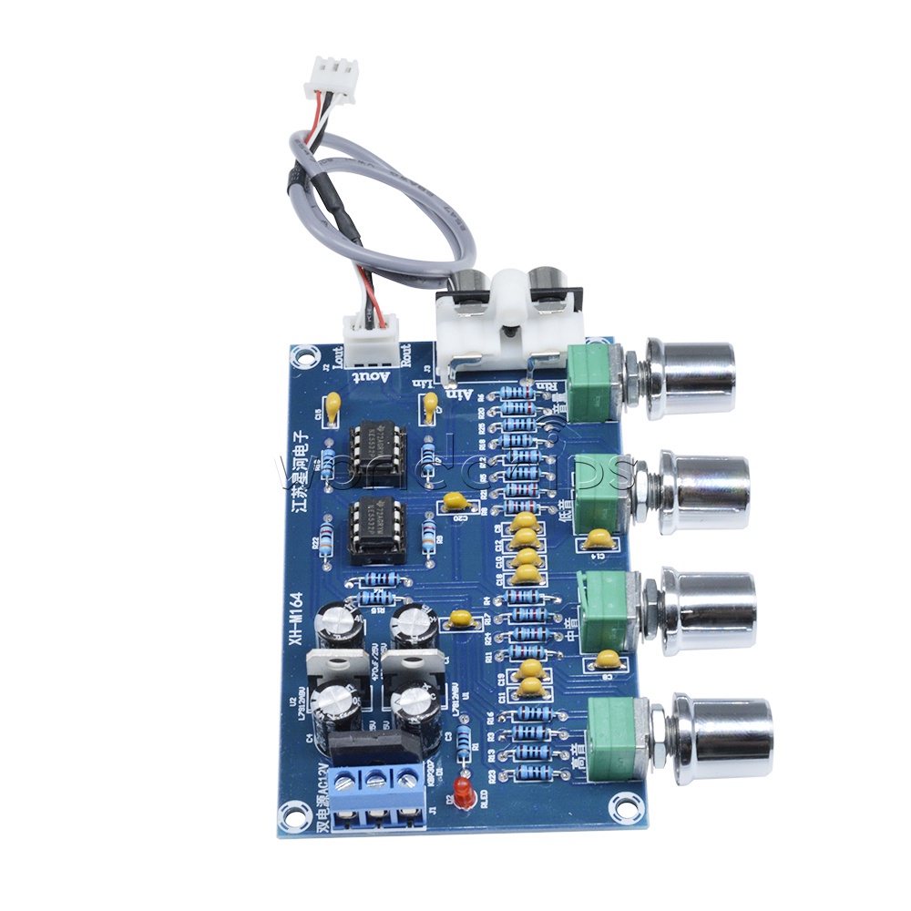 Placa Pré-amplificador Estéreo Montada Controle De Tons