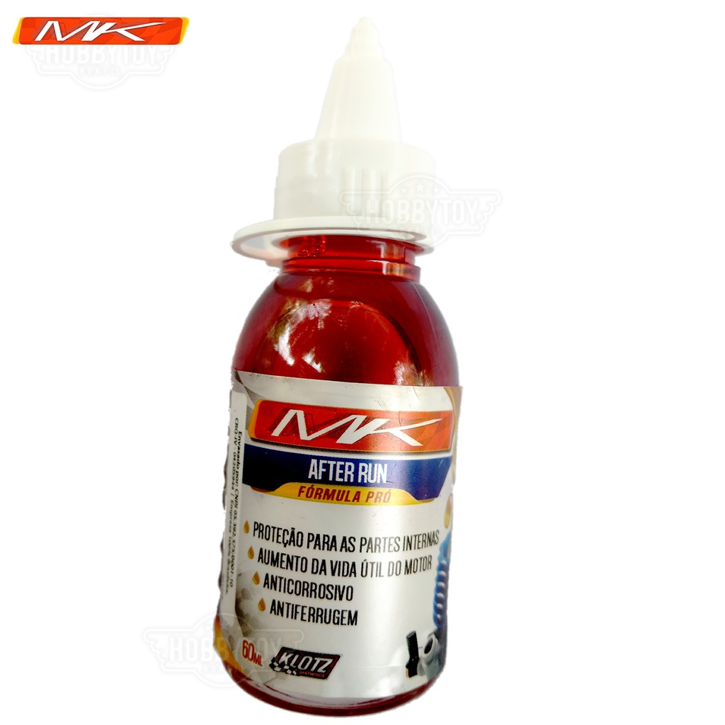 Óleo After Run MK 60ml para Motor Automodelo Aeromodelo Combustão Nitro Glow