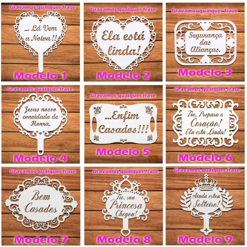 Decoração 2 Placas Mdf Cerimonial Casamento Entrada Noiva
