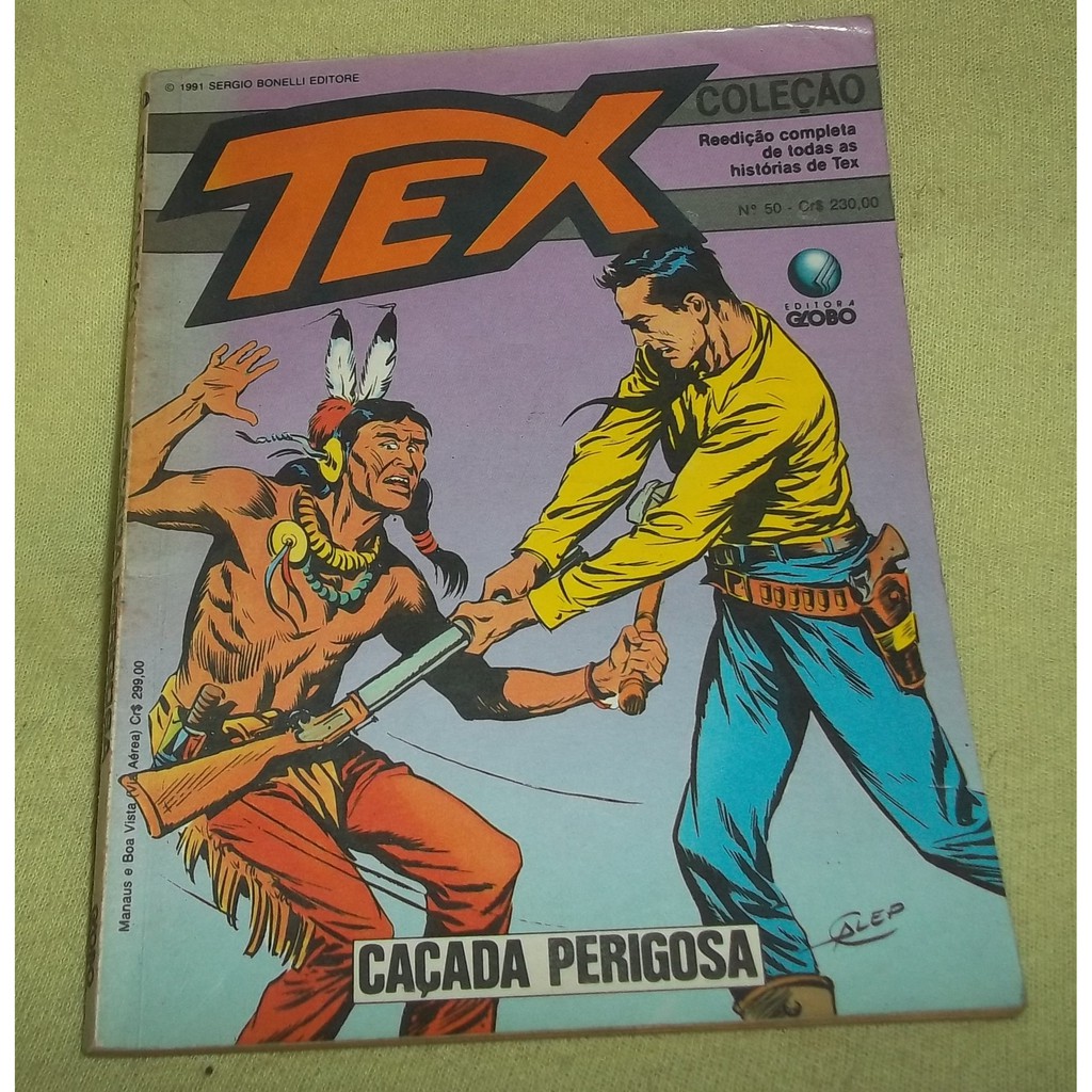 Gibi Tex 50 -  Fevereiro de 1991 - A Caçada Perigosa   - Editora Globo