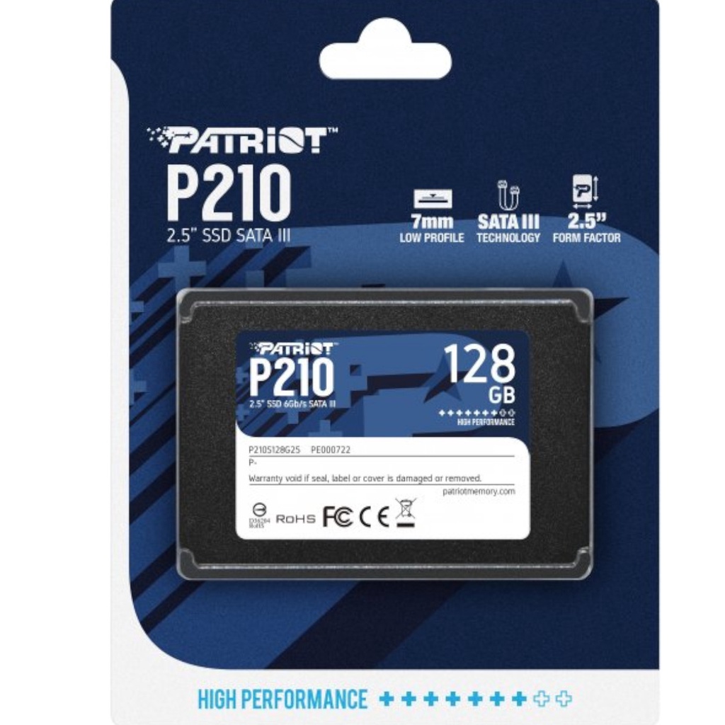 Hd Ssd Patriot P210 128GB 2.5'' SATA III 6Gb/s