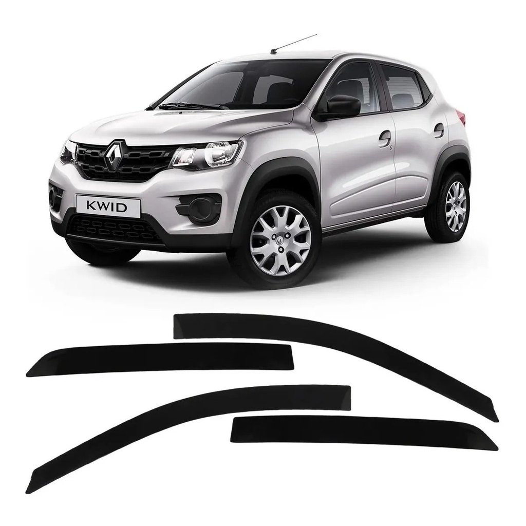 Jogo Calha De Chuva Renault Kwid 4 Portas 2017 a 2021 em Oferta na Shopee