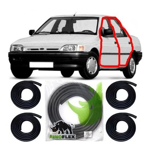 Kit 4 Borrachas De Porta Lateral Verona 1993 1994 1995 1996