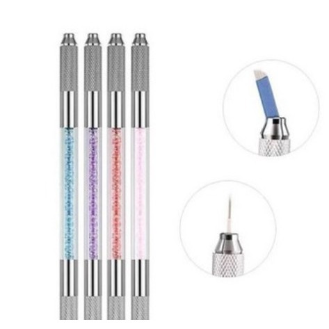 Caneta Tebori Profissional Ponta Dupla Face Cristal Sobrancelha Profissional Tebore Pronto Entrega